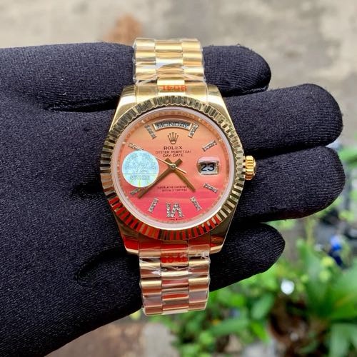 Rolex Day Date YZ Gold With Orange Dial