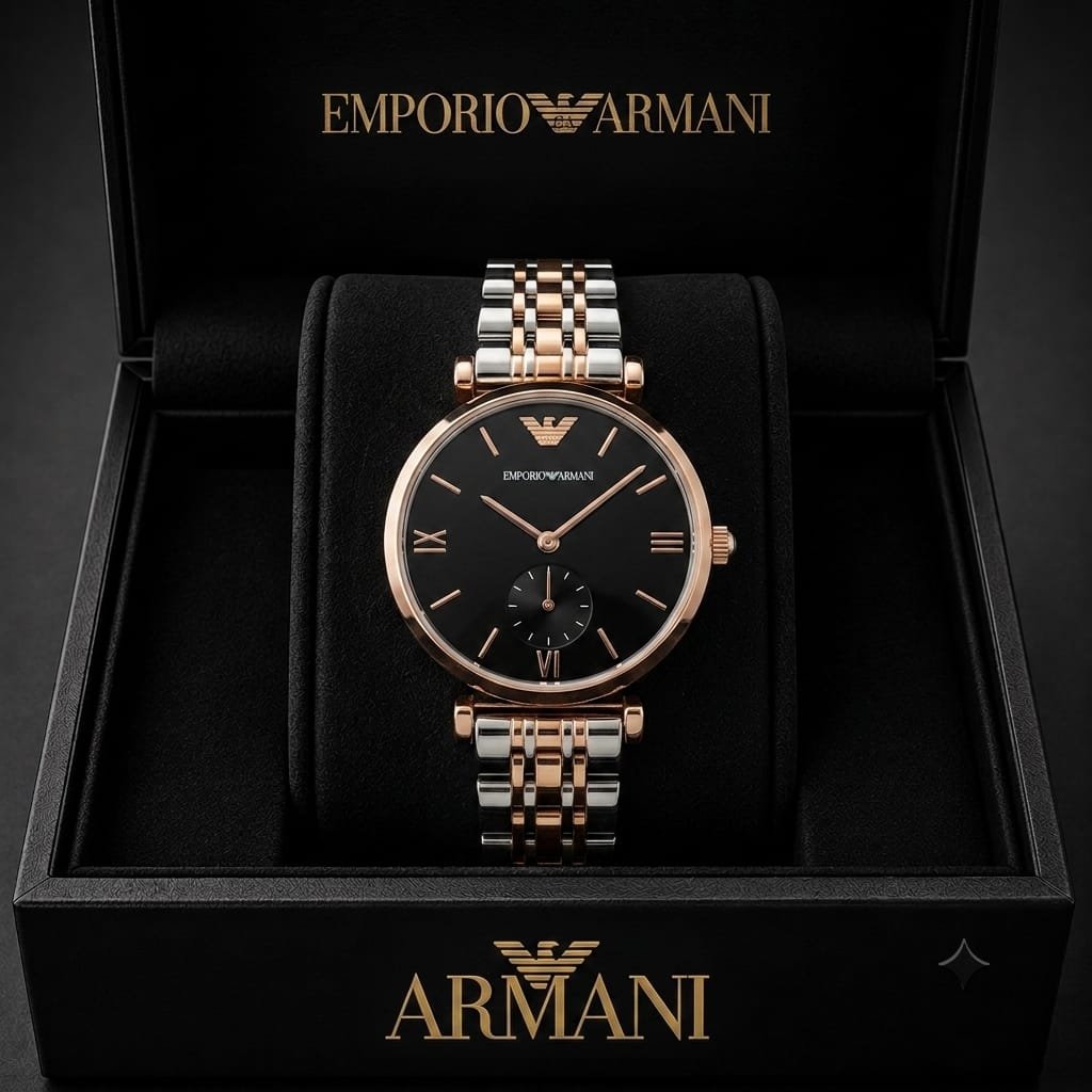 Emporio Armani Classic two-tone ladies' watch