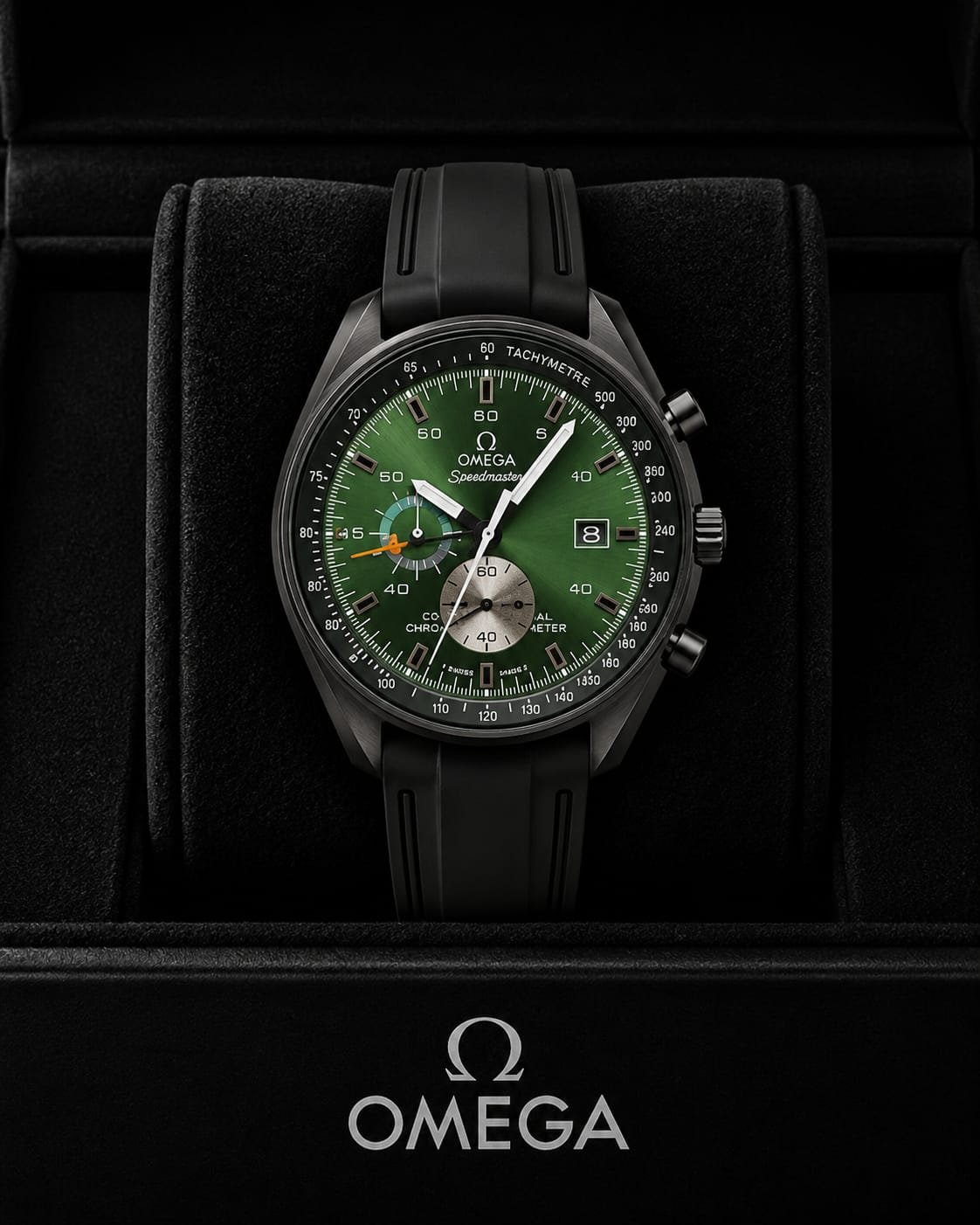Omega Speedmaster vibrant green