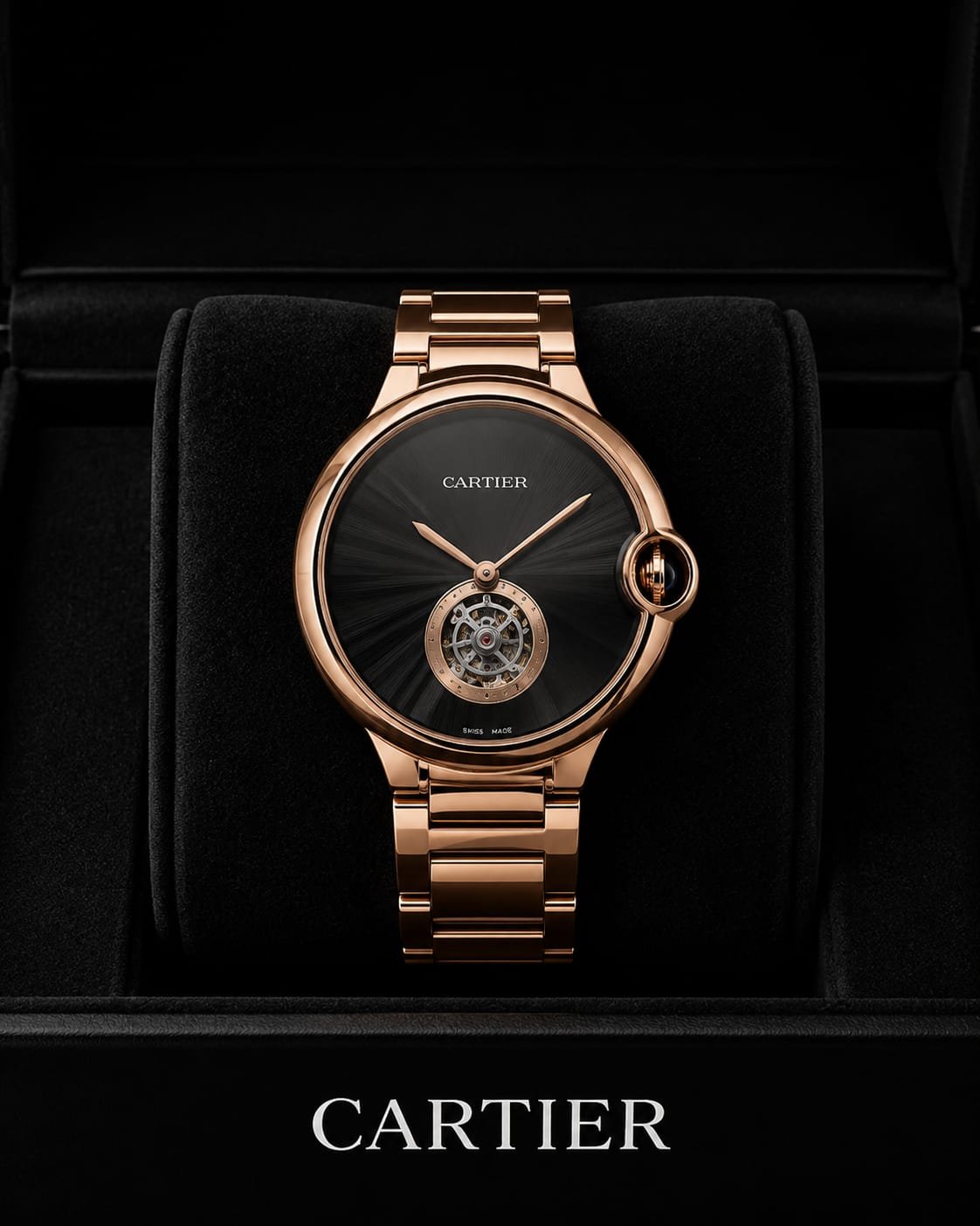 Cartier Tourbillon Metal Rosegold Watch