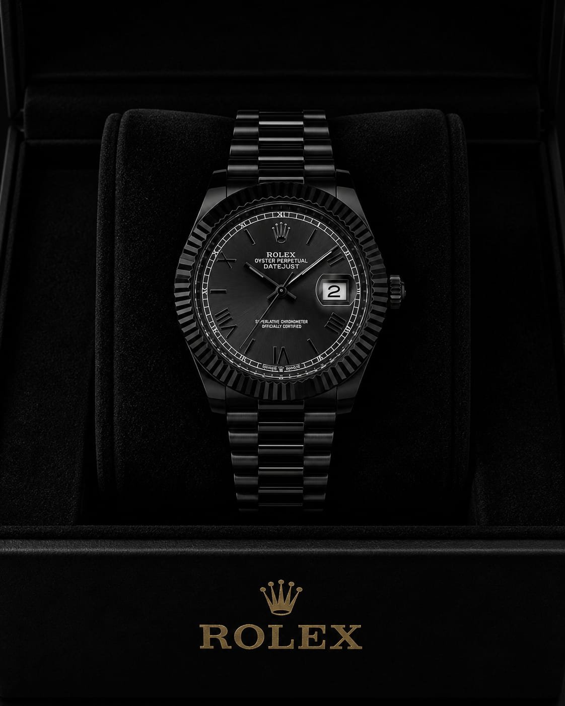 Rolex datejust matte black