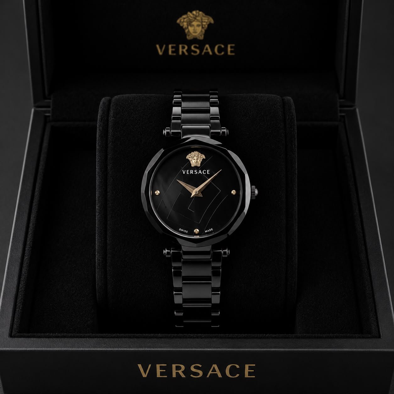 Versace signature all black