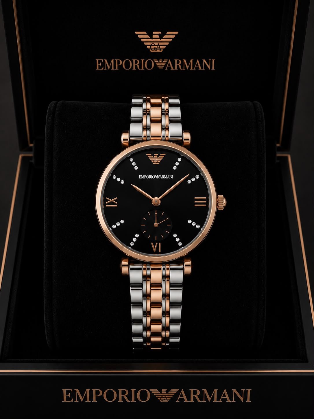 Emporio Armani Two Tone Rose Gold