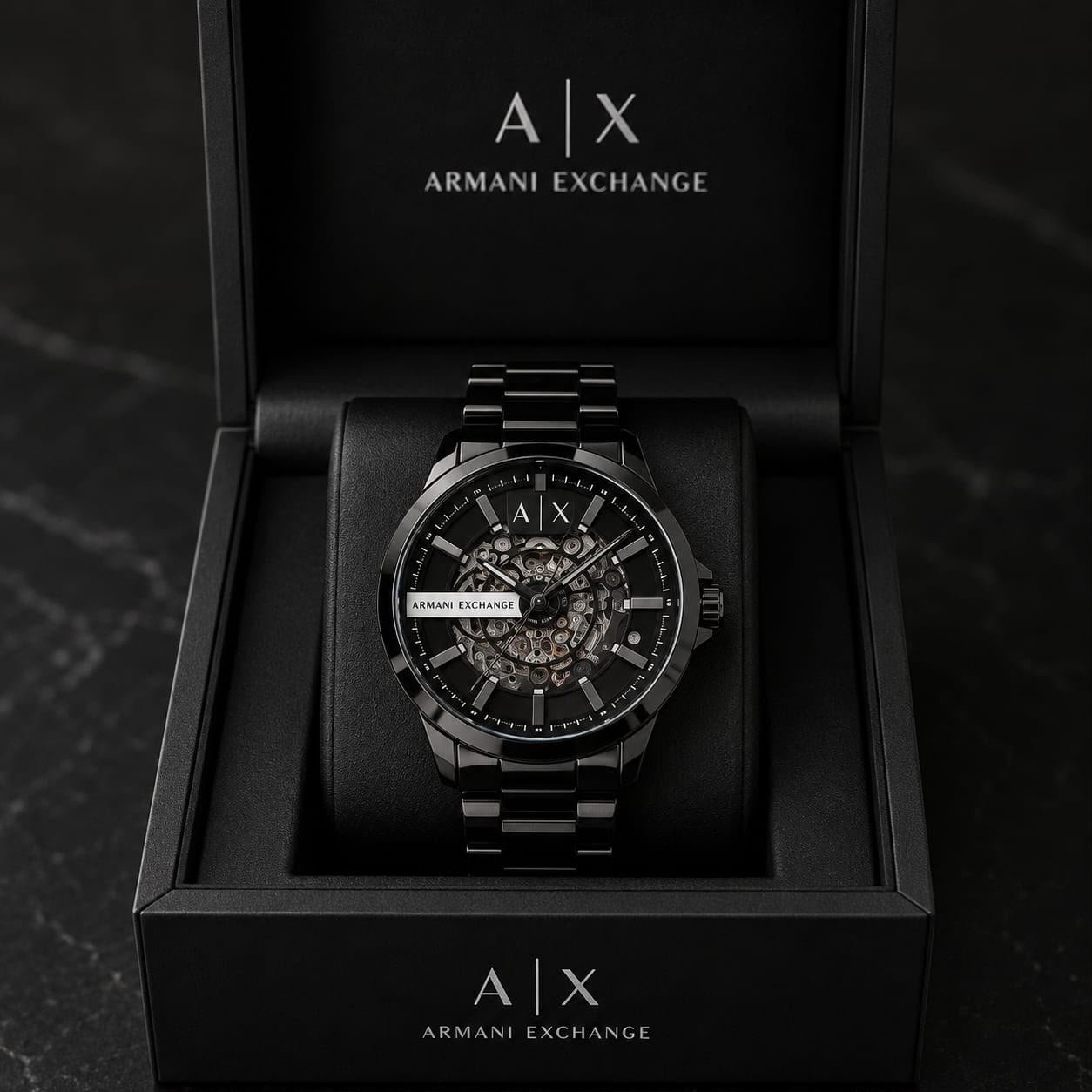 ARMANI EXCHANGE Men Black Hamptomln
