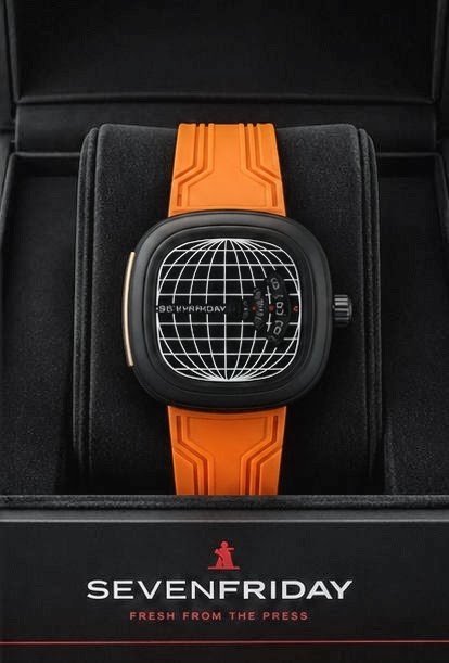 Seven friday watch for men (orange)