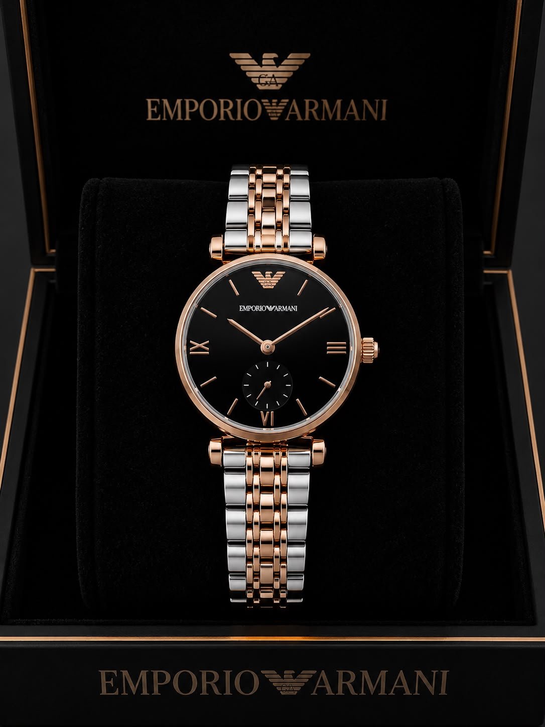 Emporio Armani two tone rose gold